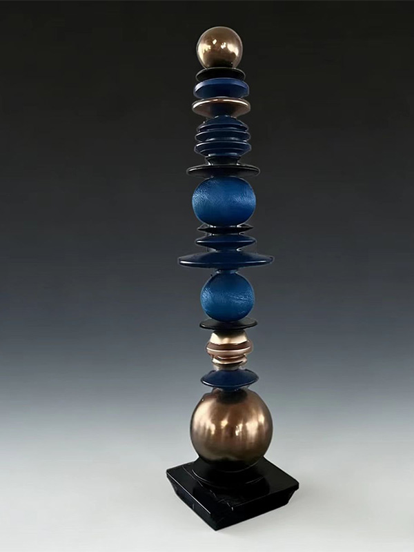 Wood And Metal Sculpture